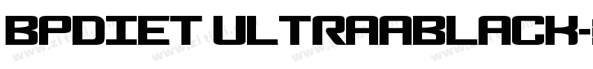 bpdiet ultraablack字体转换